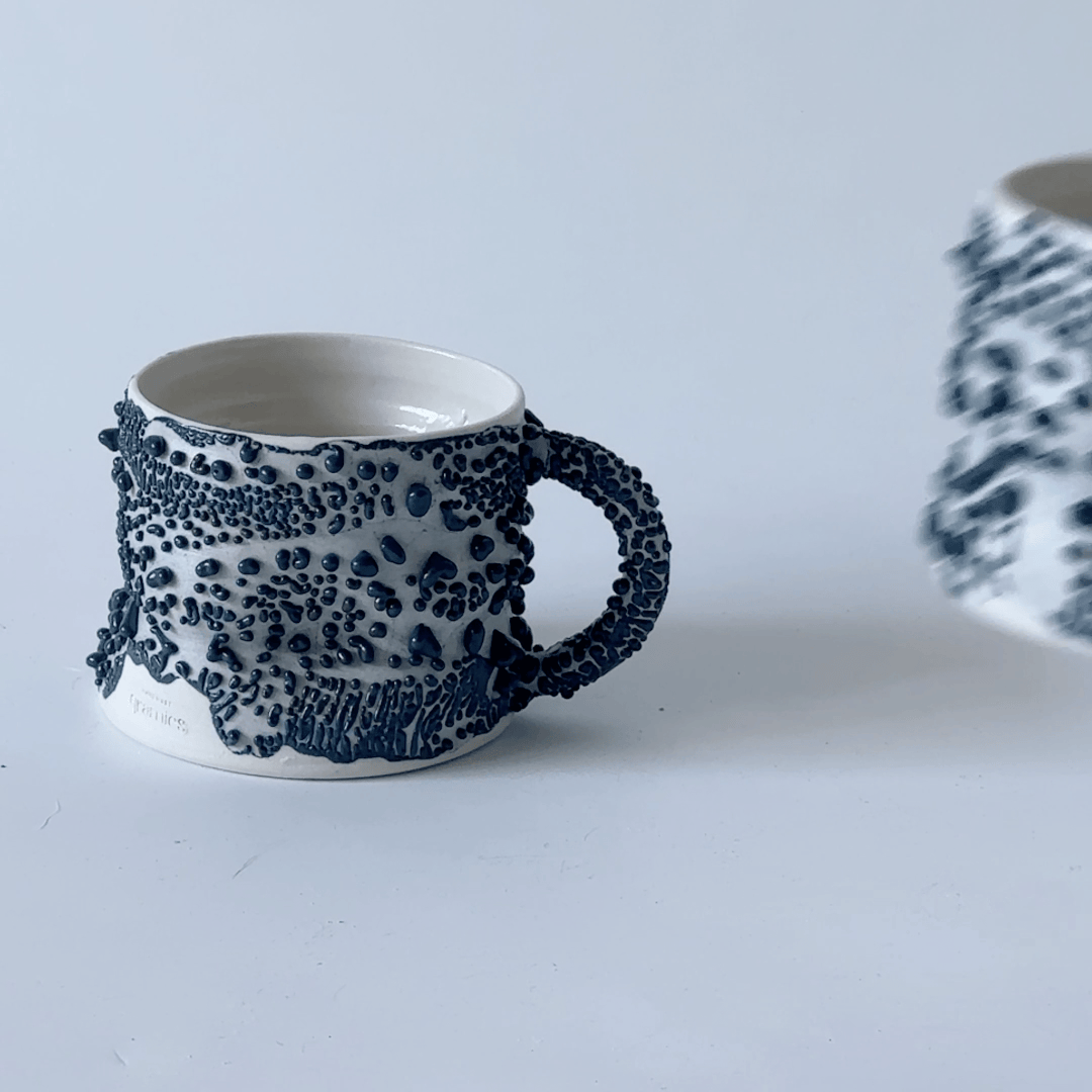 Night snow mug with handle 🌚