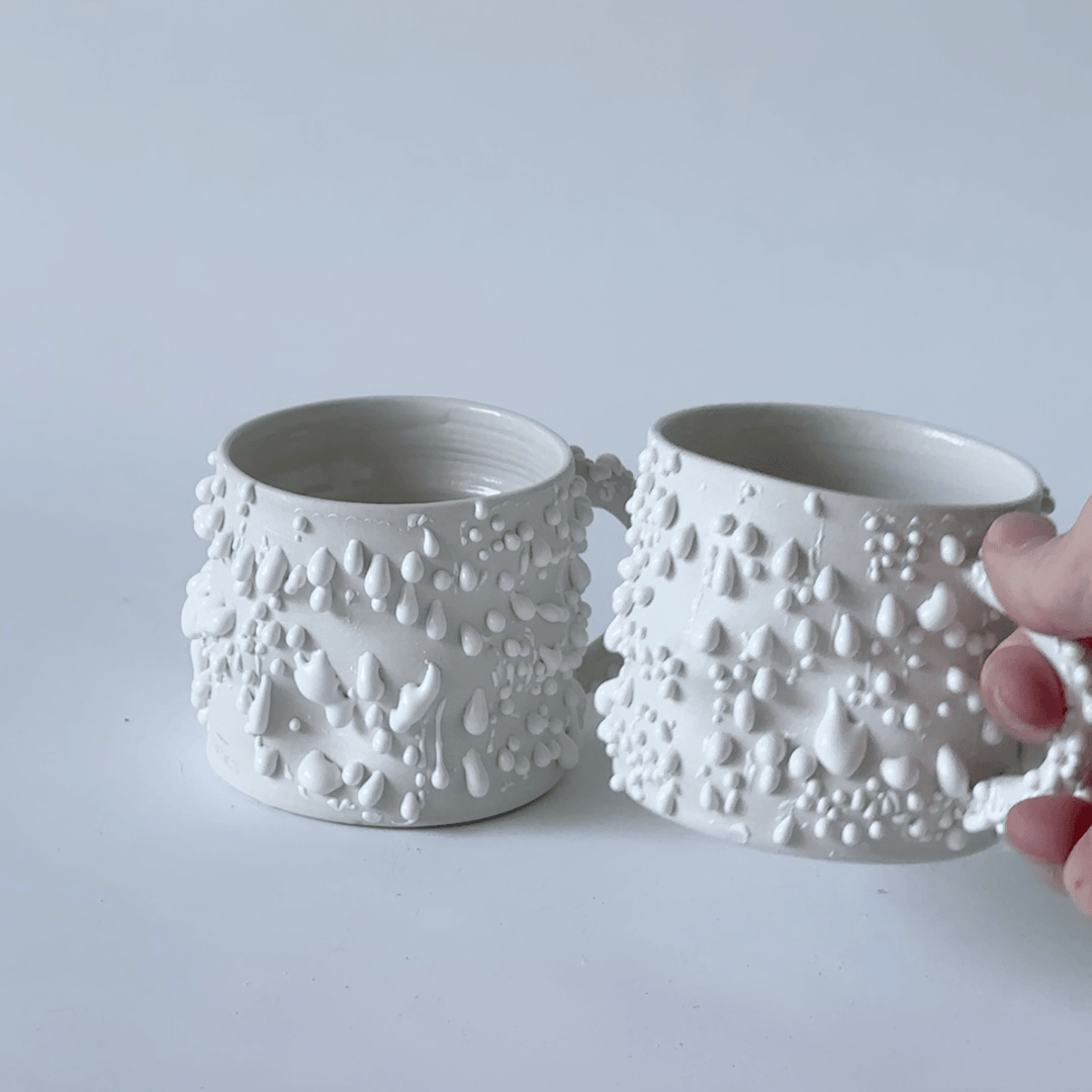 Icicle mug with handle ☃️